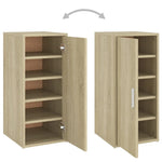 Shoe Cabinet Sonoma Oak 32x35x70 cm Engineered Wood - Bargainia.com - 