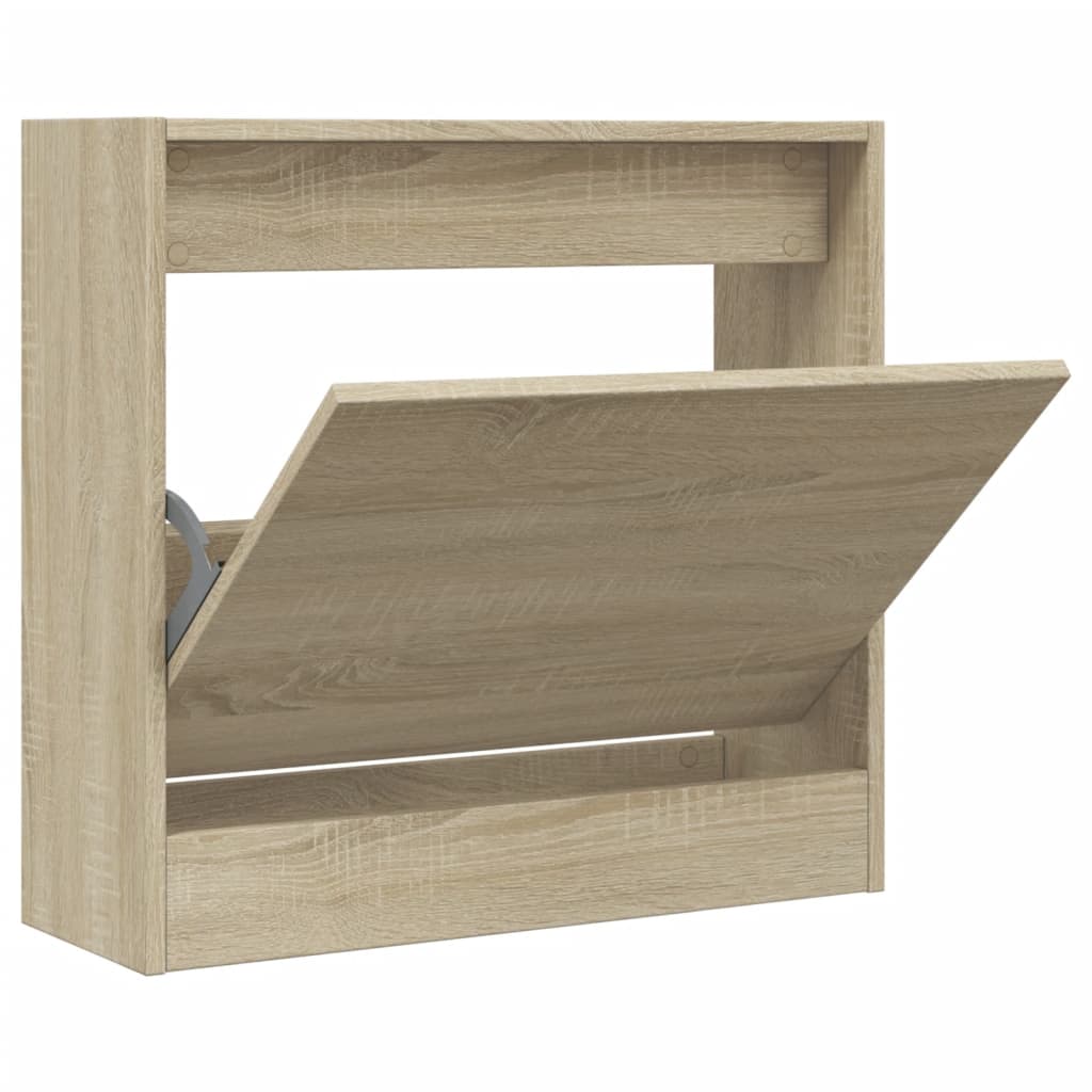 Shoe Cabinet Sonoma Oak 60x21x57 cm Engineered Wood - Bargainia.com - 8721012381209 - 839884