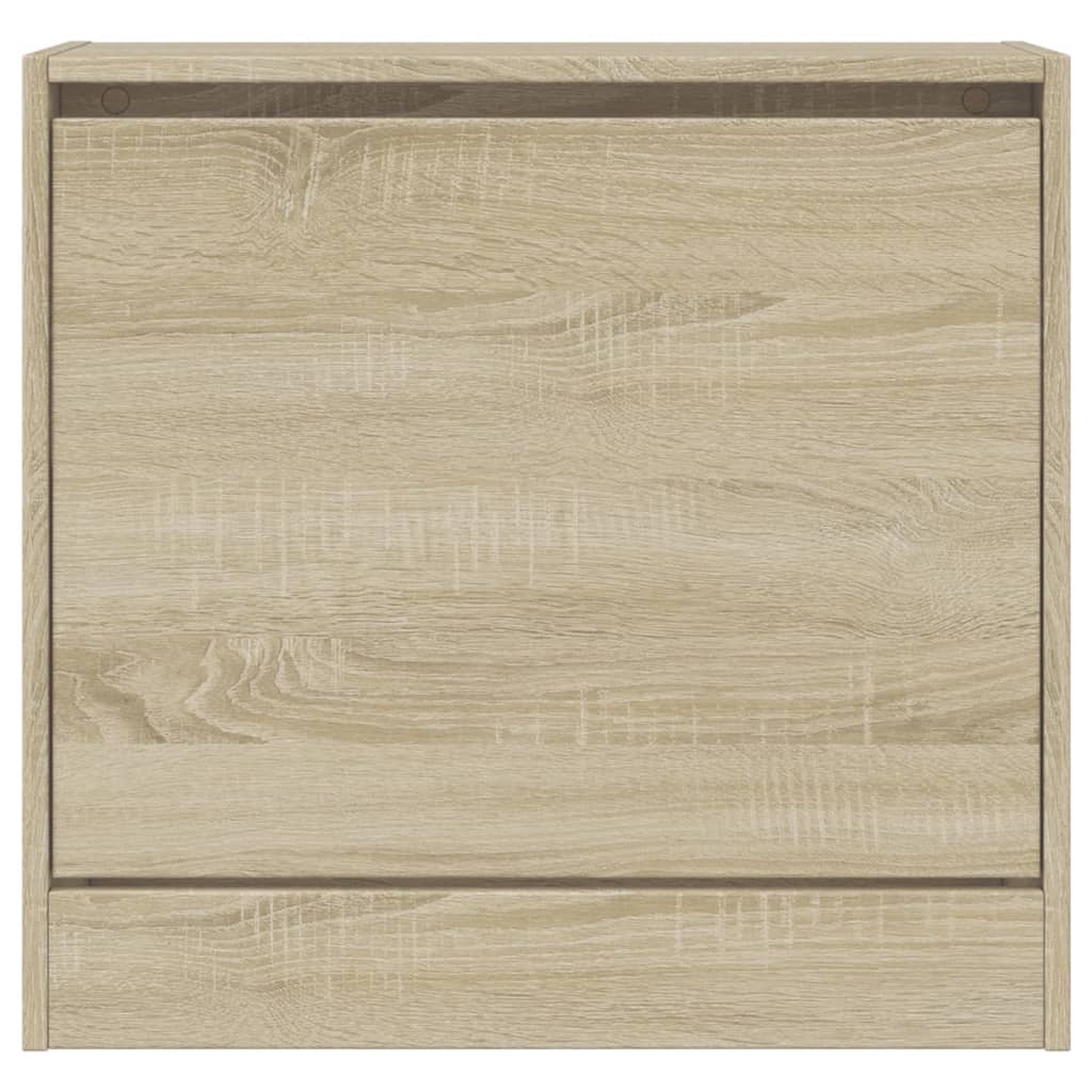 Shoe Cabinet Sonoma Oak 60x21x57 cm Engineered Wood - Bargainia.com - 8721012381209 - 839884