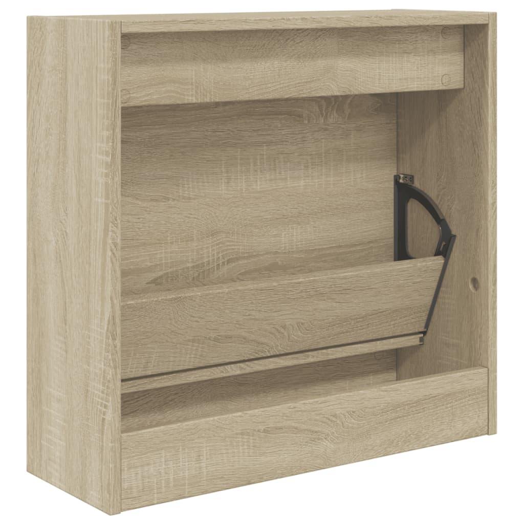 Shoe Cabinet Sonoma Oak 60x21x57 cm Engineered Wood - Bargainia.com - 8721012381209 - 839884