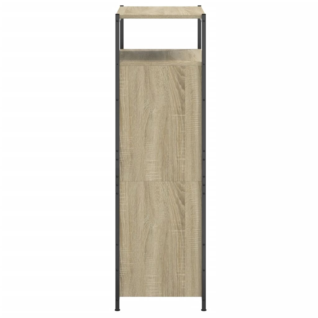 Shoe Cabinet Sonoma Oak 60x34x112 cm Engineered Wood - Bargainia.com - 