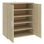 Shoe Cabinet Sonoma Oak 60x35x70 cm Engineered Wood - Bargainia.com - 