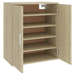 Shoe Cabinet Sonoma Oak 60x35x70 cm Engineered Wood - Bargainia.com - 