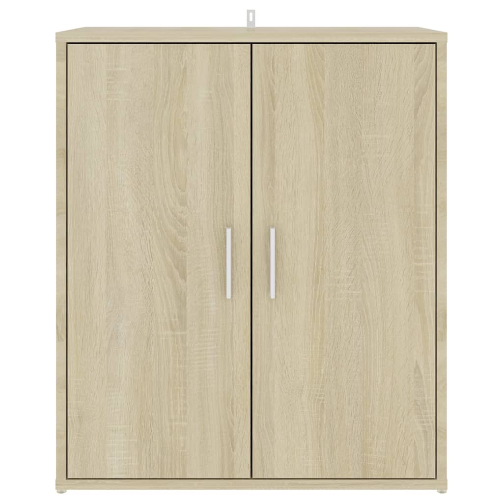 Shoe Cabinet Sonoma Oak 60x35x70 cm Engineered Wood - Bargainia.com - 