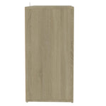 Shoe Cabinet Sonoma Oak 60x35x70 cm Engineered Wood - Bargainia.com - 