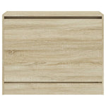 Shoe Cabinet Sonoma Oak 80x34x63 cm Engineered Wood - Bargainia.com - 