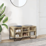 Shoe Cabinet Sonoma Oak 90x38x45.5 cm Engineered Wood - Bargainia.com - 