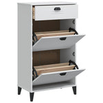 Shoe Cabinet VIKEN White Engineered Wood - Bargainia.com - 