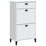 Shoe Cabinet VIKEN White Engineered Wood - Bargainia.com - 