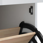 Shoe Cabinet VIKEN White Engineered Wood - Bargainia.com - 