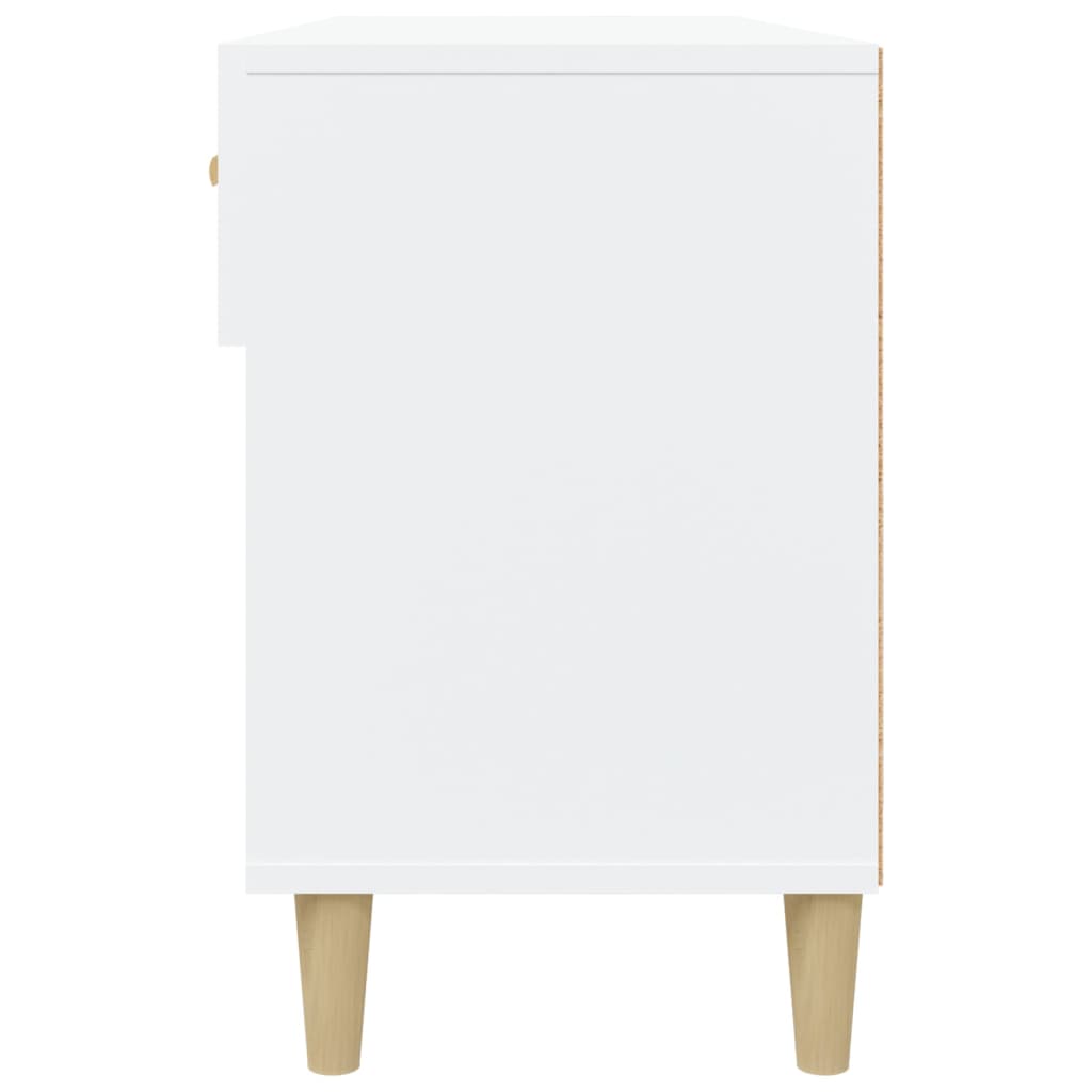 Shoe Cabinet White 102x35x55 cm Engineered Wood - Bargainia.com - 