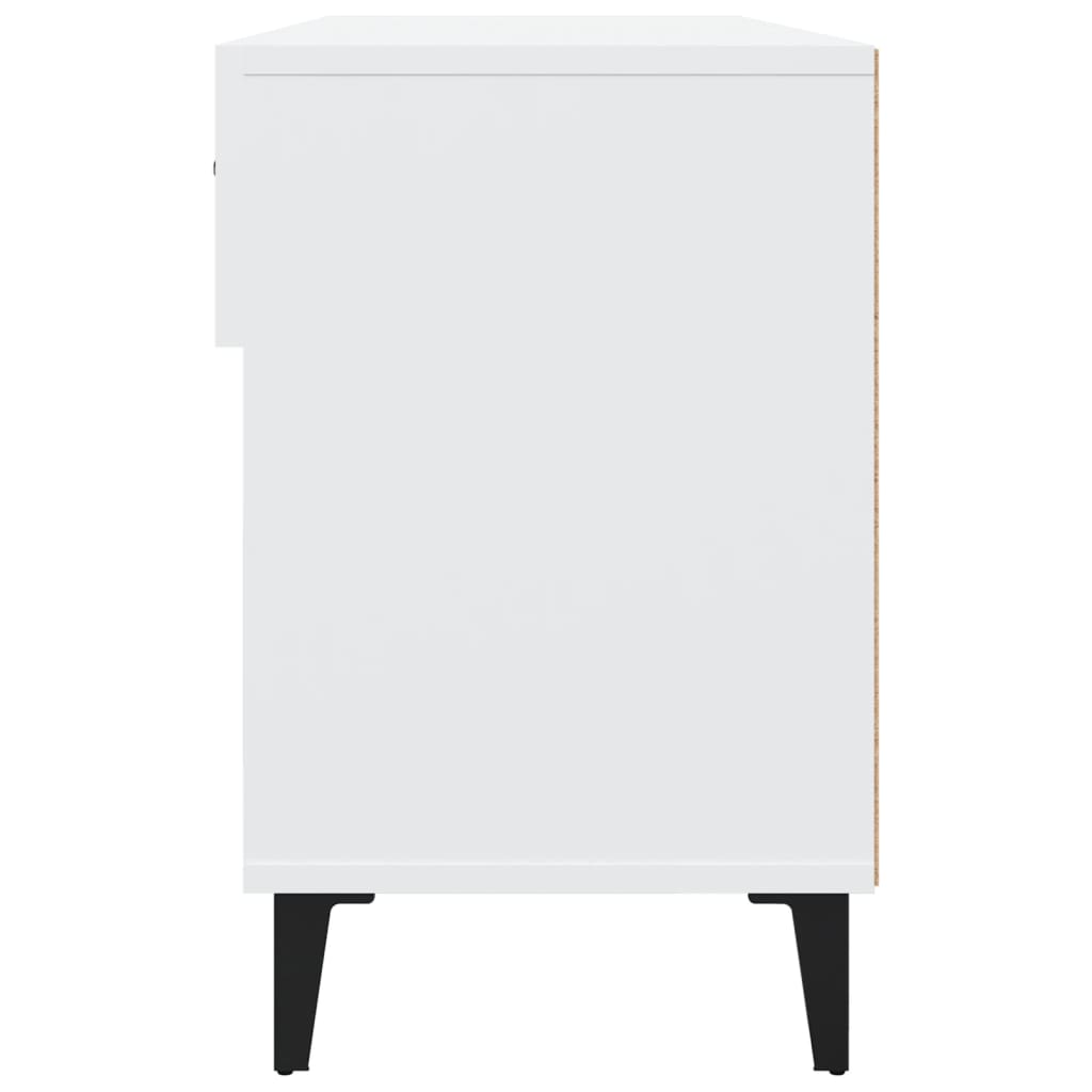 Shoe Cabinet White 102x35x55 cm Engineered Wood - Bargainia.com - 