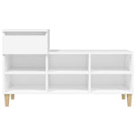Shoe Cabinet White 102x36x60 cm Engineered Wood - Bargainia.com - 