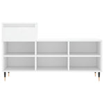 Shoe Cabinet White 102x36x60 cm Engineered Wood - Bargainia.com - 