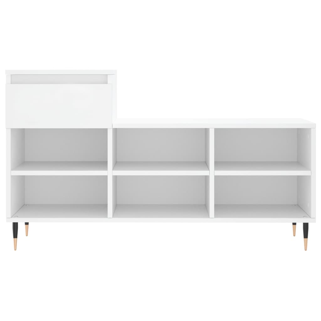 Shoe Cabinet White 102x36x60 cm Engineered Wood - Bargainia.com - 