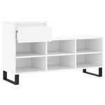 Shoe Cabinet White 102x36x60 cm Engineered Wood - Bargainia.com - 