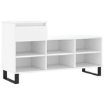 Shoe Cabinet White 102x36x60 cm Engineered Wood - Bargainia.com - 