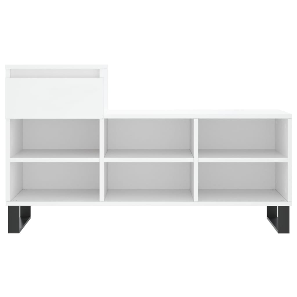 Shoe Cabinet White 102x36x60 cm Engineered Wood - Bargainia.com - 
