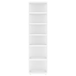 Shoe Cabinet White 27.5x27x102 cm Engineered Wood - Bargainia.com - 