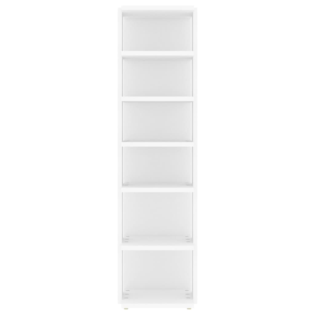 Shoe Cabinet White 27.5x27x102 cm Engineered Wood - Bargainia.com - 