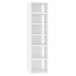 Shoe Cabinet White 27.5x27x102 cm Engineered Wood - Bargainia.com - 