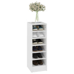 Shoe Cabinet White 31.5x35x90 cm Engineered Wood - Bargainia.com - 