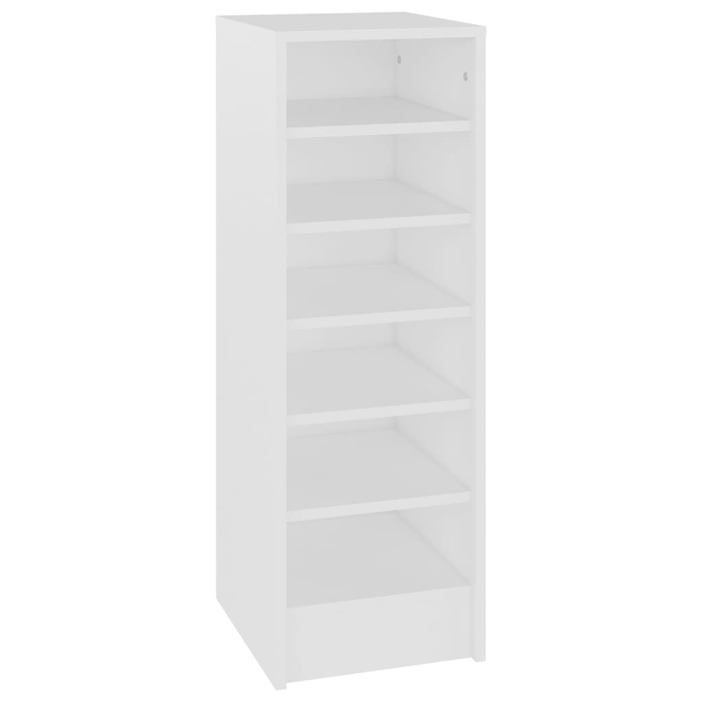 Shoe Cabinet White 31.5x35x90 cm Engineered Wood - Bargainia.com - 