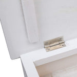 Shoe Cabinet White 50x28x98 cm Paulownia Wood - Bargainia.com - 