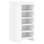 Shoe Cabinet White 52x37.5x100 cm Engineered Wood - Bargainia.com - 