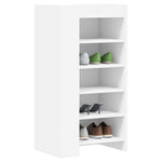 Shoe Cabinet White 52x37.5x100 cm Engineered Wood - Bargainia.com - 