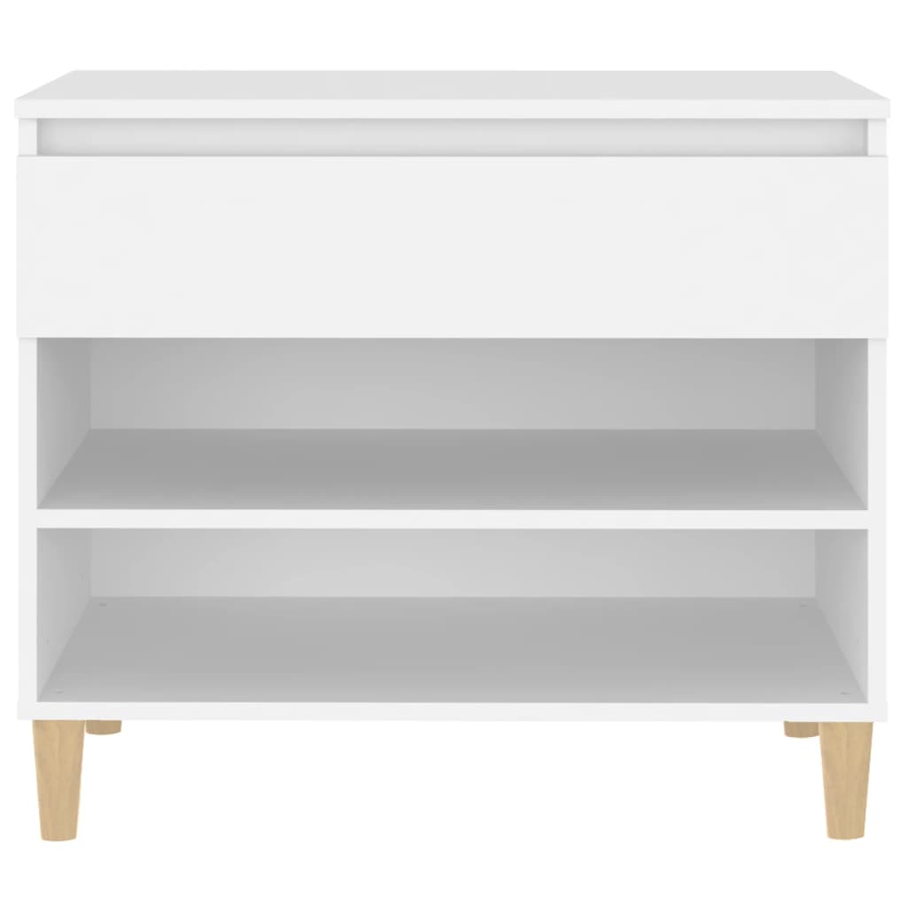 Shoe Cabinet White 70x36x60 cm Engineered Wood - Bargainia.com - 