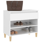 Shoe Cabinet White 70x36x60 cm Engineered Wood - Bargainia.com - 