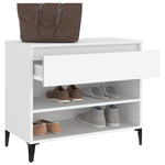 Shoe Cabinet White 70x36x60 cm Engineered Wood - Bargainia.com - 
