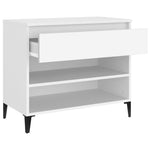 Shoe Cabinet White 70x36x60 cm Engineered Wood - Bargainia.com - 