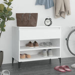 Shoe Cabinet White 70x36x60 cm Engineered Wood - Bargainia.com - 