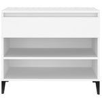Shoe Cabinet White 70x36x60 cm Engineered Wood - Bargainia.com - 
