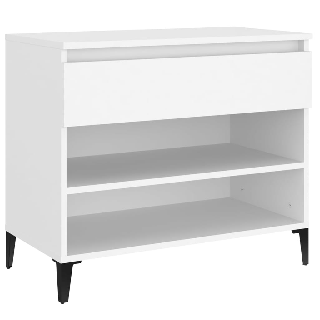 Shoe Cabinet White 70x36x60 cm Engineered Wood - Bargainia.com - 