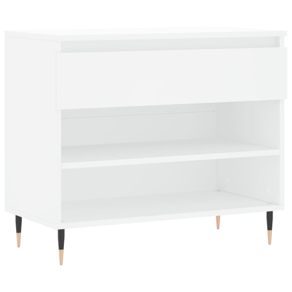 Shoe Cabinet White 70x36x60 cm Engineered Wood - Bargainia.com - 