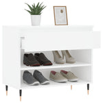 Shoe Cabinet White 70x36x60 cm Engineered Wood - Bargainia.com - 