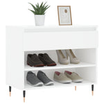 Shoe Cabinet White 70x36x60 cm Engineered Wood - Bargainia.com - 