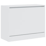 Shoe Cabinet White 80x34x63 cm Engineered Wood - Bargainia.com - 