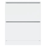 Shoe Cabinet White 80x34x96.5 cm Engineered Wood - Bargainia.com - 