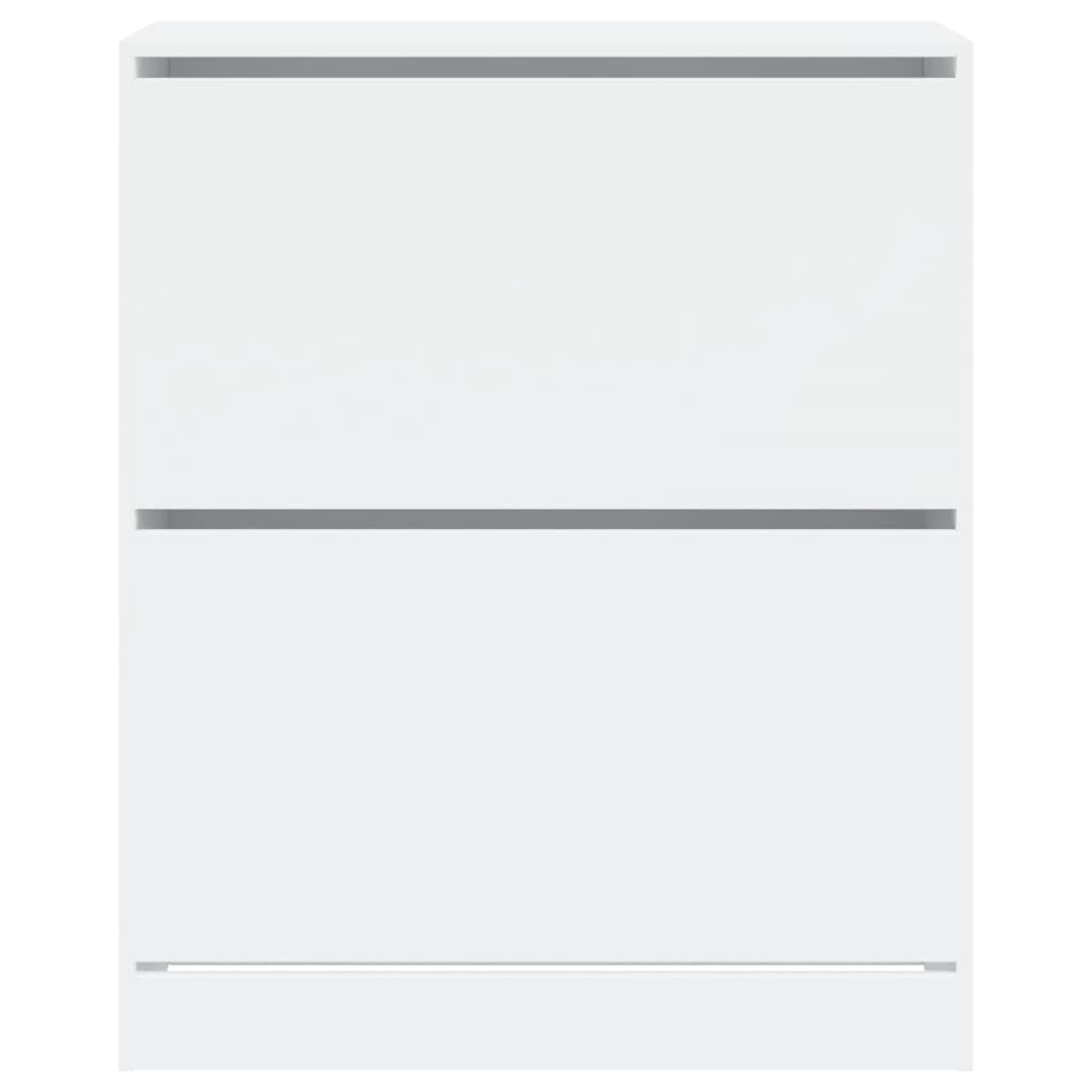 Shoe Cabinet White 80x34x96.5 cm Engineered Wood - Bargainia.com - 