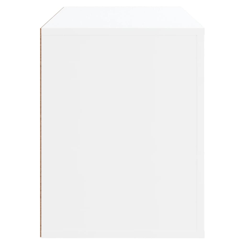 Shoe Cabinet White 80x35x45 cm Engineered Wood - Bargainia.com - 