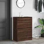 Shoe Cabinet with 2 Flip - Drawers Brown Oak 80x42x108 cm - Bargainia.com - 