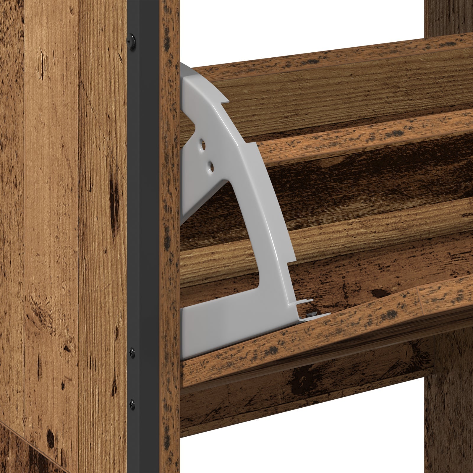 Shoe Cabinet with 4 Flip - Drawers Old Wood 100x34x112 cm - Bargainia.com - 