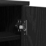 Shoe Cabinets 2 pcs Black Oak 32x35x70 cm Engineered Wood - Bargainia.com - 