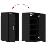 Shoe Cabinets 2 pcs Black Oak 32x35x70 cm Engineered Wood - Bargainia.com - 
