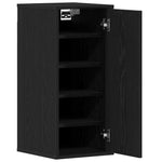 Shoe Cabinets 2 pcs Black Oak 32x35x70 cm Engineered Wood - Bargainia.com - 