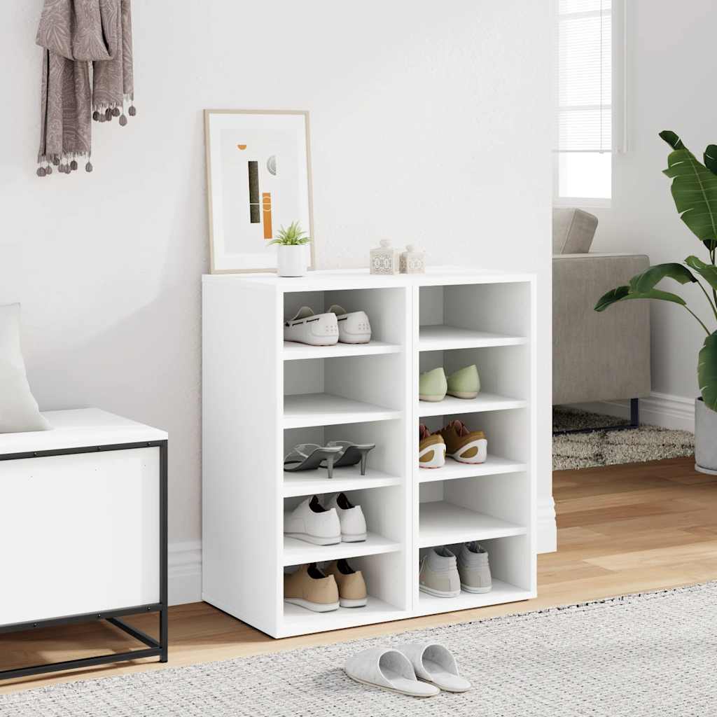 Shoe Cabinets 2 pcs White 31.5x35x70 cm Engineered Wood - Bargainia.com - 